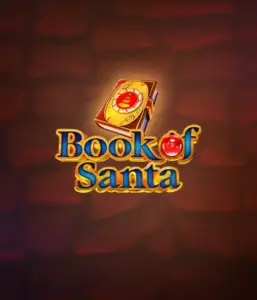 Immerse yourself in the joyous spirit with Book of Santa slot by Endorphina, showcasing an elegant golden book decorated with Santa's iconic symbol. This graphic captures the warmth and excitement of Christmas, set against a cozy red background. Perfect for holiday season gaming, offering a delightful adventure. 