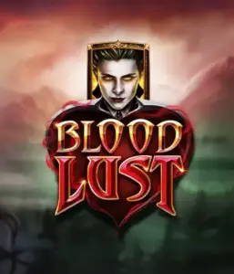 A dark and seductive view of the Blood Lust slot by ELK Studios, featuring gothic vampire symbols and a haunting castle backdrop. This image captures the slot's enthralling atmosphere, alongside its unique 5-reel and 99-payline structure, appealing for those fascinated by the vampire genre.